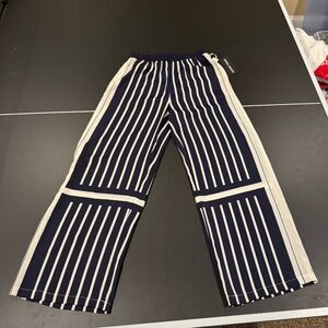 Women's Pants By  Modern Works, Size Small, NWT~Navy & Cream